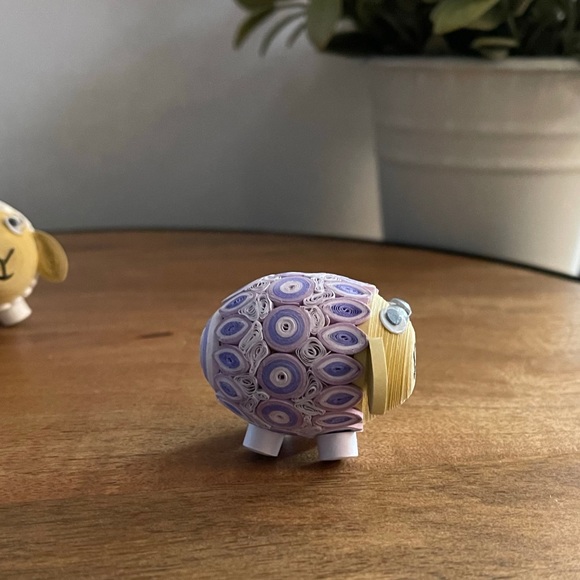 Quilled Bunny and Lamb Figurines - Picture 9 of 14